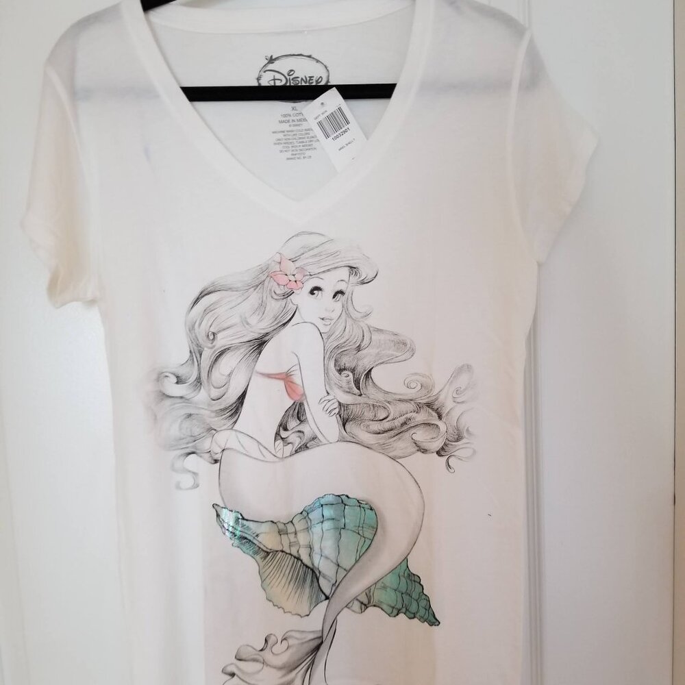 Girls Disney Mermaid T-shirt NWT